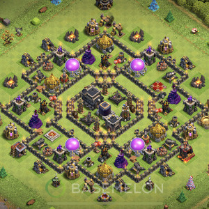 Town Hall Level 9 Farm Base Design, Max Levels, Hybrid, Layout #246