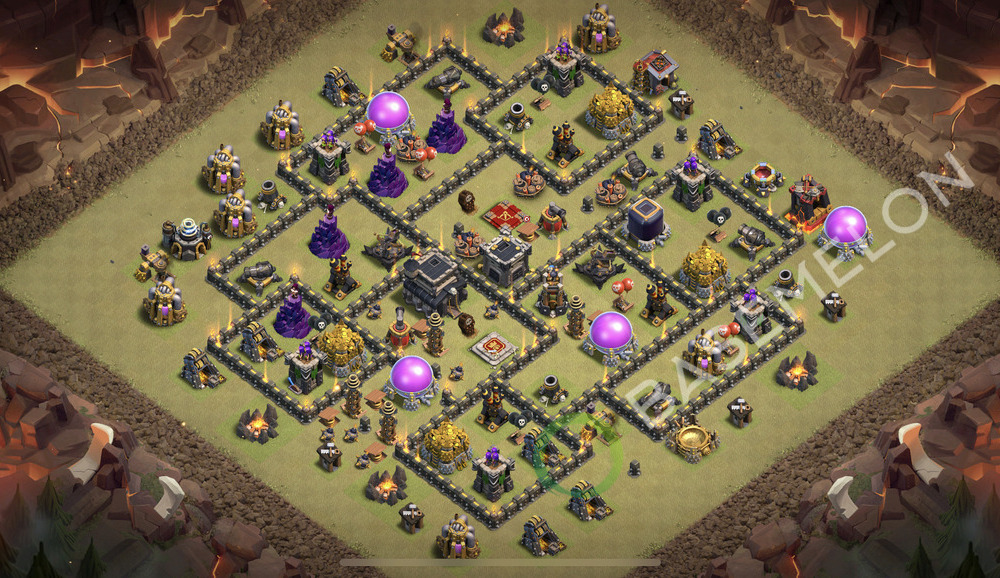 Town Hall Level 9 War Base Design 2026, Anti Everything, Layout #2481