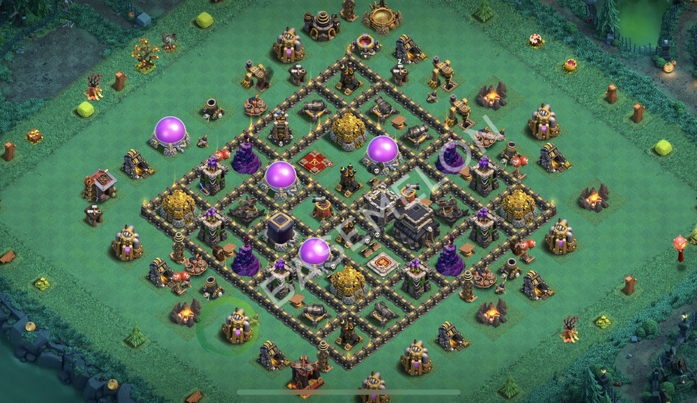 Rathaus Level 9 Farmen Base 2026, Max Level, Hybrid, Layout #2526