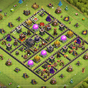 Town Hall Level 9 Farm Base Design 2026, Anti 3 Stars, Hybrid, Layout #2629