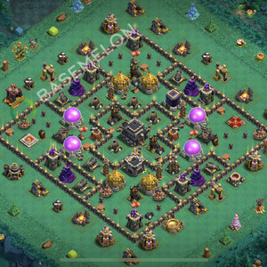 Hôtel de Ville Level 9 Farming Base  2026, Niveaux max, Hybride, Village #2662