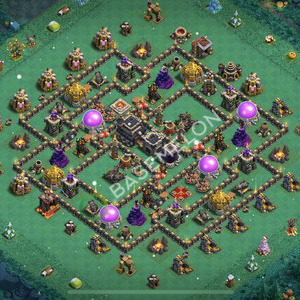 Town Hall Level 9 Farm Base Design 2026, Max Levels, Hybrid, Layout #2791
