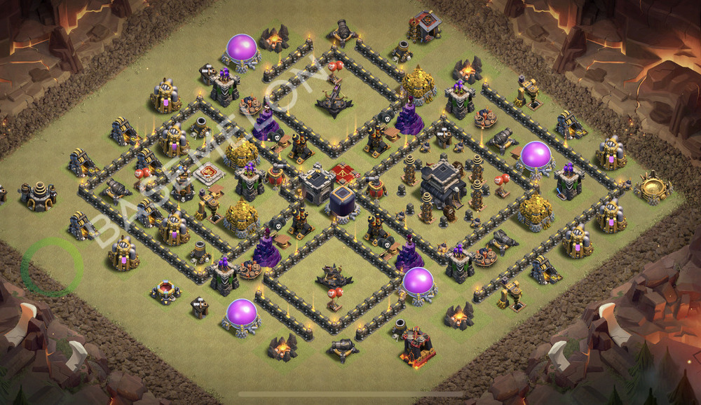 Town Hall Level 9 War Base Design 2026, Anti 3 Stars, Anti Everything, Layout #2825