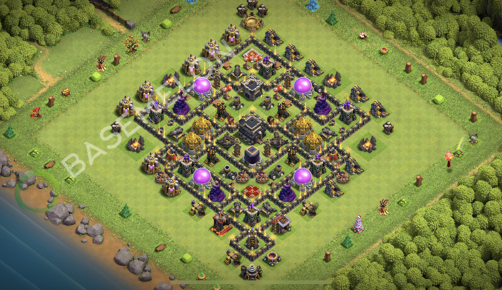 Town Hall Level 9 Farm Base Design 2026, Max Levels, Anti Everything, Layout #2909