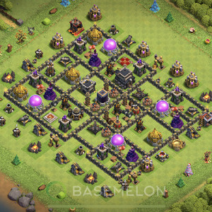 Rathaus Level 9 Farmen Base, Max Level, Anti Alles, Layout #297