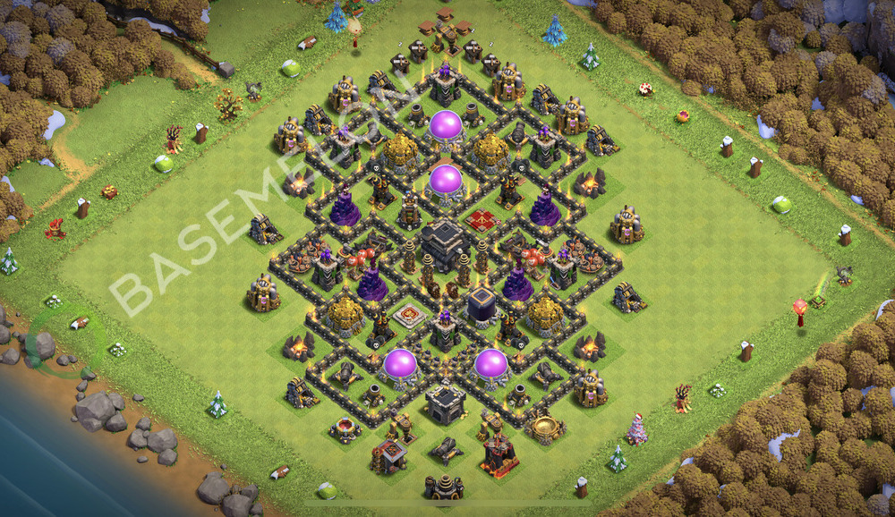 Town Hall Level 9 Farm Base Design 2026, Max Levels, Anti Air, Layout #2987