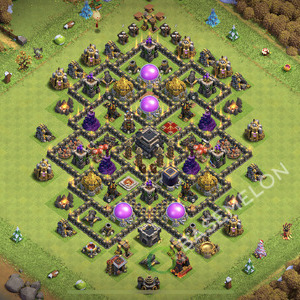 Town Hall Level 9 Farm Base Design 2026, Max Levels, Anti Air, Layout #2987