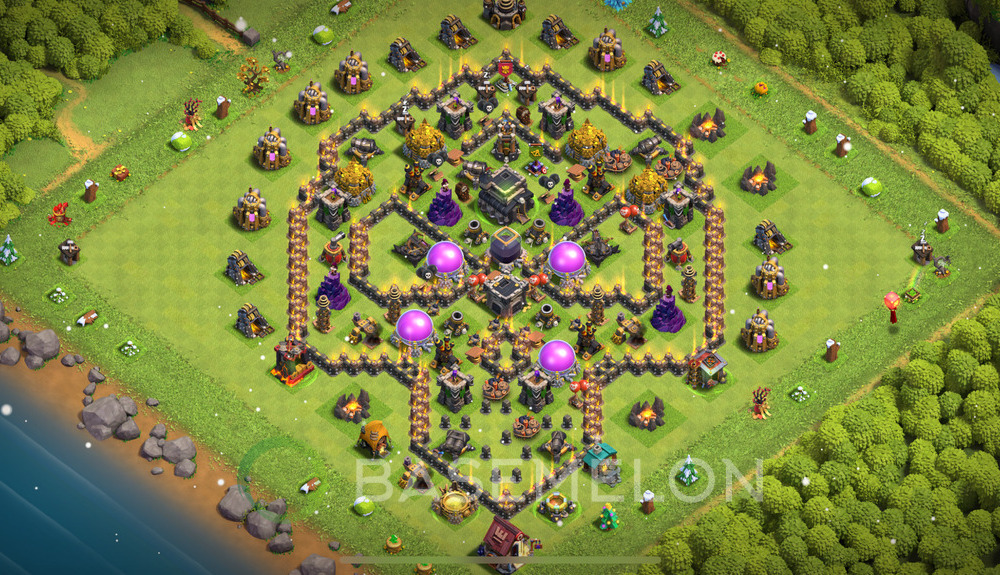 Town Hall Level 9 Progress Base Design 2025, Layout #300