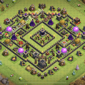 Town Hall Level 9 Farm Base Design 2026, Max Levels, Layout #3170