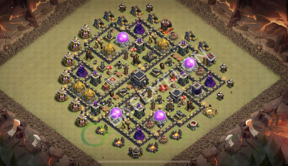Town Hall Level 9 War Base Design 2026, Max Levels, Anti Everything, Layout #3184