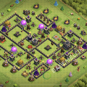 Town Hall Level 9 Farm Base Design 2026, Anti Everything, Layout #3223