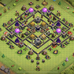 Town Hall Level 9 Farm Base Design 2026, Anti Everything, Layout #3512