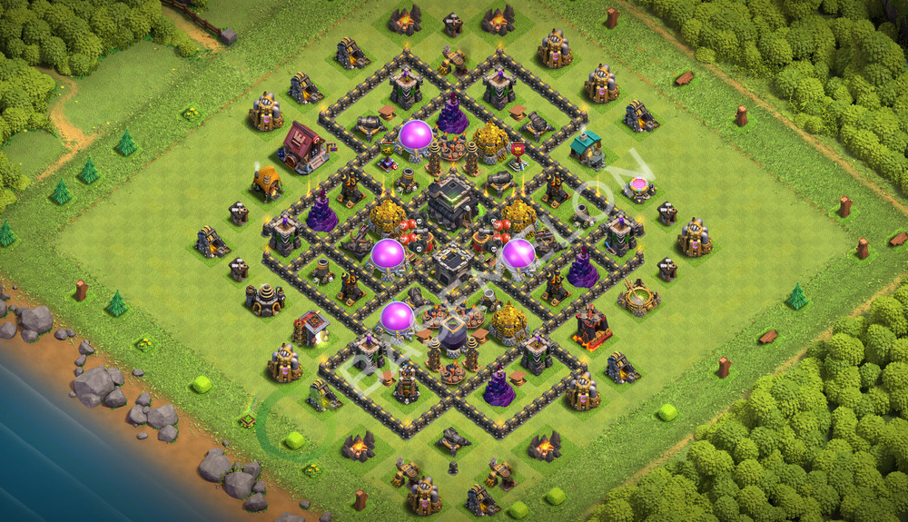 Town Hall Level 9 Farm Base Design 2026, Anti 3 Stars, Layout #3634