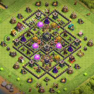 Town Hall Level 9 Farm Base Design 2026, Anti 3 Stars, Layout #3634