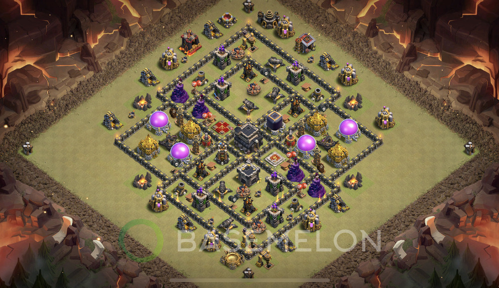 Town Hall Level 9 War Base Design 2024, Anti 3 Stars, Anti Everything, Layout #469