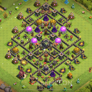 Rathaus Level 9 Farmen Base 2025, Hybrid, Layout #542