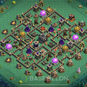 Rathaus Level 9 Farmen Base, Max Level, Hybrid, Layout #561