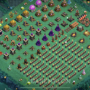 Rathaus Level 9 Progress Base, Layout #670