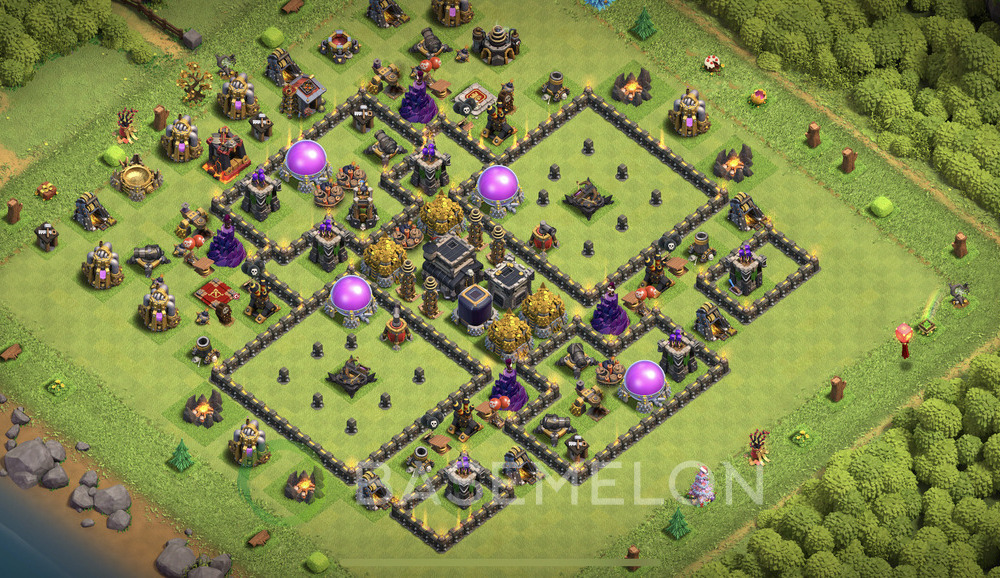 Town Hall Level 9 Farm Base Design 2024, Max Levels, Anti Everything, Layout #698