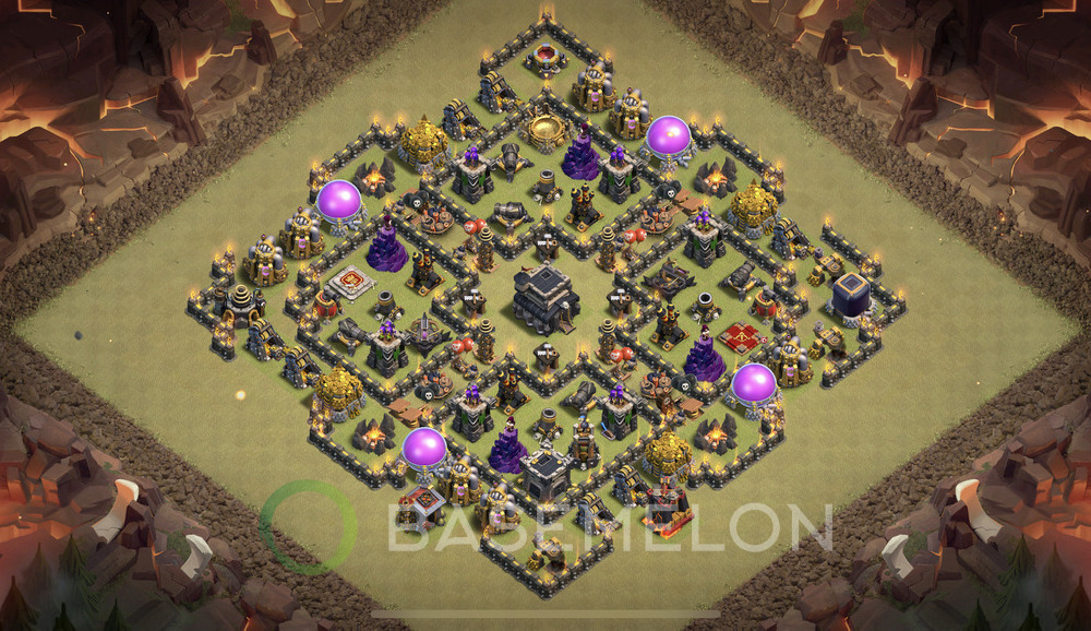 Town Hall Level 9 War Base Design 2024, Anti 3 Stars, Anti Everything, Layout #707