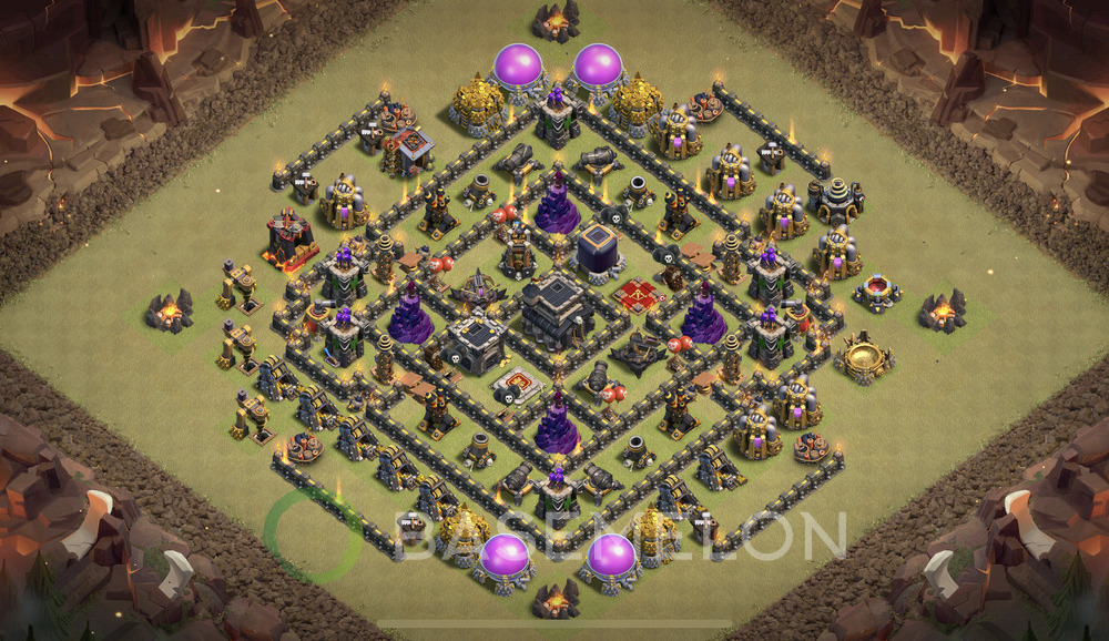 Town Hall Level 9 War Base Design 2024, Max Levels, Anti Everything, Layout #715