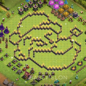 Rathaus Level 9 Progress Base 2025, Layout #775