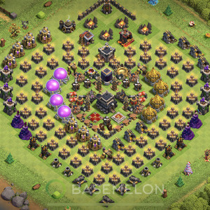 Town Hall Level 9 Progress Base Design, Layout #89
