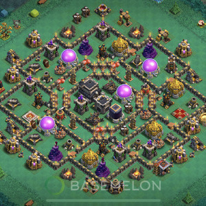 Rathaus Level 9 Farmen Base 2025, Anti 2 Sterne, Hybrid, Layout #941